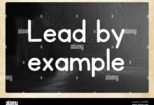 leads by example