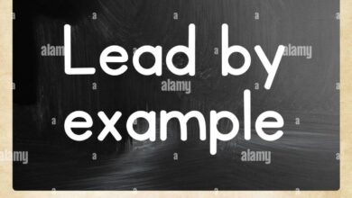 leads by example